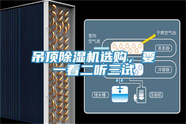 吊頂除濕機選購,要一看二聽三試