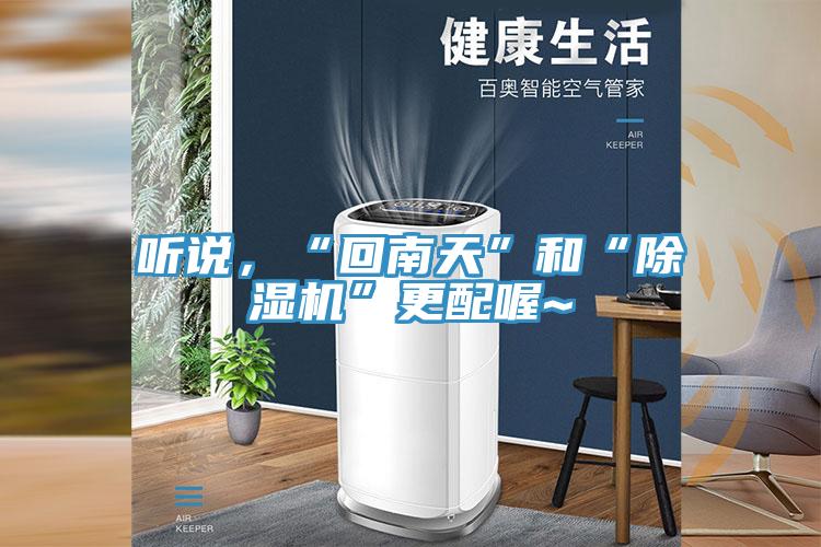 聽說，“回南天”和“除濕機”更配喔~
