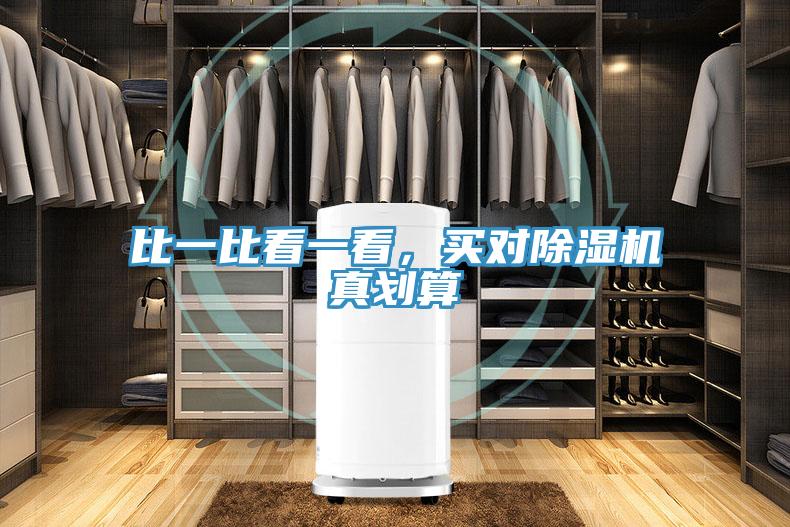 比一比看一看，買對除濕機真劃算