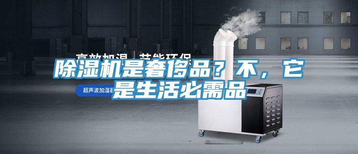 除濕機是奢侈品?不,它是生活必需品