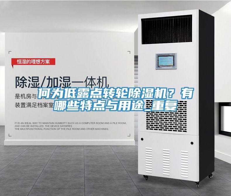 何為低露點轉輪除濕機?有哪些特點與用途_重復