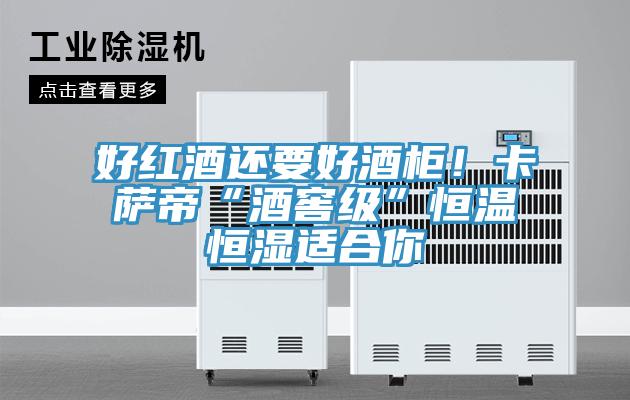 好紅酒還要好酒柜!卡薩帝“酒窖級”恒溫恒濕適合你