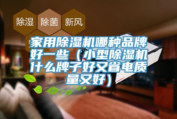 家用除濕機哪種品牌好一些(小型除濕機什么牌子好又省電質量又好)