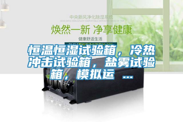恒溫恒濕試驗箱，冷熱沖擊試驗箱，鹽霧試驗箱，模擬運 ...