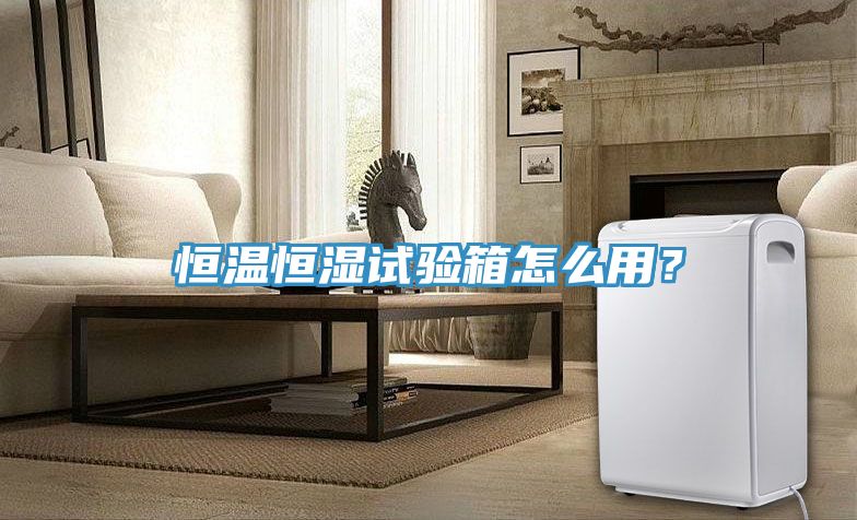 恒溫恒濕試驗箱怎么用?