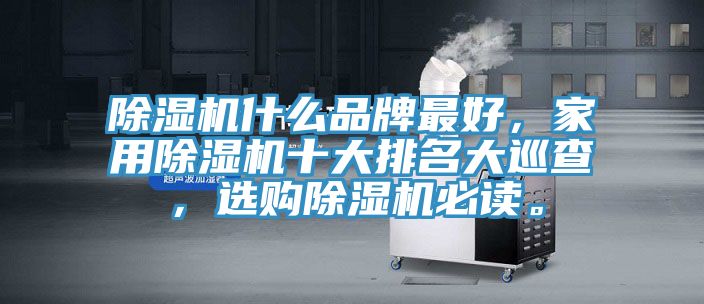 除濕機(jī)什么品牌最好,家用除濕機(jī)十大排名大巡查,選購除濕機(jī)必讀。