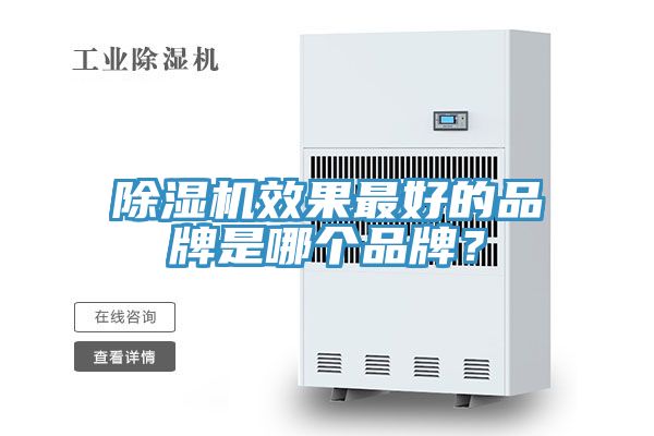 除濕機效果最好的品牌是哪個品牌?